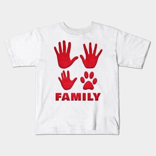 Family is with dogs Kids T-Shirt